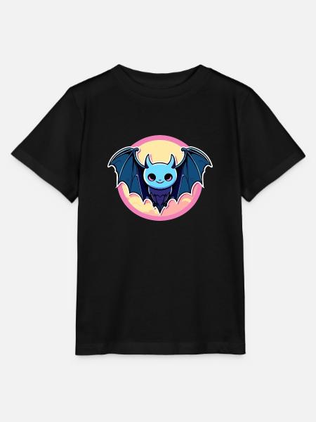 Fledermaus Illustration - Stanley/Stella Kinder T-Shirt MINI CREATOR - Schwarz