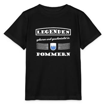 Légendes de Poméranie - T-shirt bio MINI CREATOR Stanley/Stella Enfant - noir - Devant - Mikhail (115cm)