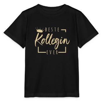 Beste Kollegin Ever - Stanley/Stella Kinder T-Shirt MINI CREATOR  - Schwarz - Vorne - Mikhail (115cm)