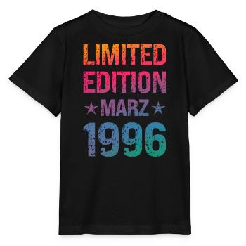 Fête d'anniversaire en édition limitée Vintage 1996 - T-shirt bio MINI CREATOR Stanley/Stella Enfant - noir - Devant - Mikhail (115cm)