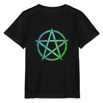 pentagramme ebru 5 - T-shirt bio MINI CREATOR Stanley/Stella Enfant - noir - Devant - Mikhail (115cm)