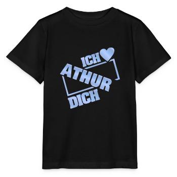 Liebespaar Athur - Stanley/Stella Kinder T-Shirt MINI CREATOR  - Schwarz - Vorne - Mikhail (115cm)