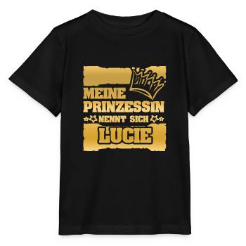 Dire Lucie - T-shirt bio MINI CREATOR Stanley/Stella Enfant - noir - Devant - Mikhail (115cm)