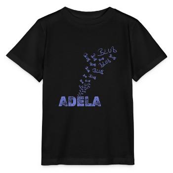 Geschenk für Adela - Stanley/Stella Kinder T-Shirt MINI CREATOR  - Schwarz - Vorne - Mikhail (115cm)