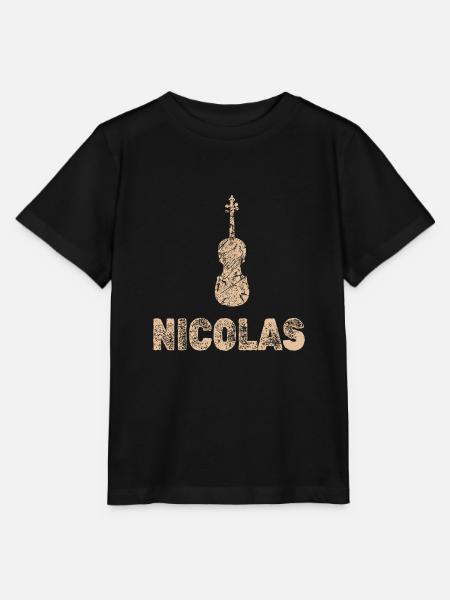 Nicolas - Stanley/Stella Kinder T-Shirt MINI CREATOR  - Schwarz