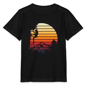 Vintage Rappel Rock Climbing - Stanley/Stella MINI CREATOR Kids’ T-Shirt - black - Front - Mikhail (115cm)