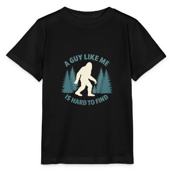 Lustiger Bigfoot Ein Kerl Wie Ich Ist Schwer Zu Einem Wald Zu Finde - Stanley/Stella Kinder T-Shirt MINI CREATOR  - Schwarz - Vorne - Mikhail (115cm)