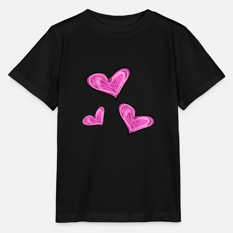 Herzen Herz - Stanley/Stella Kinder T-Shirt MINI CREATOR  - Schwarz