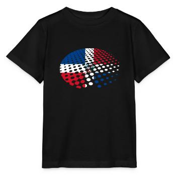 République dominicaine drapeau Dom Rep drapeau Voyage - T-shirt bio MINI CREATOR Stanley/Stella Enfant - noir - Devant - Mikhail (115cm)