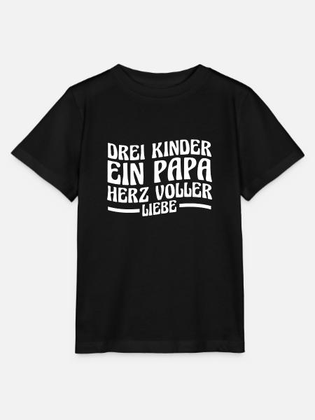 Papa Von 3 Kindern - Stanley/Stella Kinder T-Shirt MINI CREATOR - Schwarz