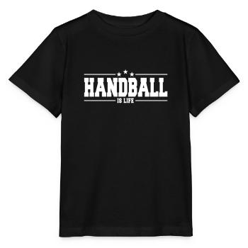 handball is life 1 - Stanley/Stella MINI CREATOR Kids’ T-Shirt - black - Front - Mikhail (115cm)