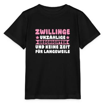 Mom of twins - Stanley/Stella MINI CREATOR Kids’ T-Shirt - black - Front - Mikhail (115cm)