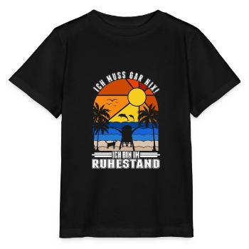 Rentner Ruhestand Mitarbeiter Pension Rente - Stanley/Stella Kinder T-Shirt MINI CREATOR  - Schwarz - Vorne - Mikhail (115cm)