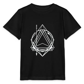 Sacred Geometric Illustration - Stanley/Stella MINI CREATOR Kids’ T-Shirt - black - Front - Mikhail (115cm)