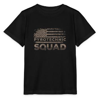 Pyrotechnics banging highlight prohibited - Stanley/Stella MINI CREATOR Kids’ T-Shirt - black - Front - Mikhail (115cm)