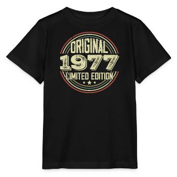 1977 Birthday Parties, ein legendärer Jahrgang - Stanley/Stella Kinder T-Shirt MINI CREATOR  - Schwarz - Vorne - Mikhail (115cm)