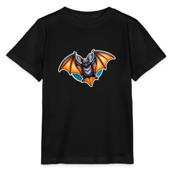 Chauve-souris Neo Traditionnel - T-shirt bio MINI CREATOR Stanley/Stella Enfant - noir - Devant - Mikhail (115cm)