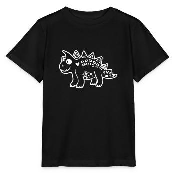 Dinosaure - T-shirt bio MINI CREATOR Stanley/Stella Enfant - noir - Devant - Mikhail (115cm)