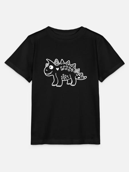 Dinosaur - Stanley/Stella Kinder T-Shirt MINI CREATOR  - Schwarz