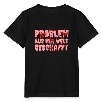 Costume d’Halloween Taché de Sang - T-shirt bio MINI CREATOR Stanley/Stella Enfant - noir - Devant - Mikhail (115cm)