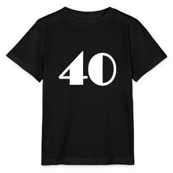 40 JAHRE. 40-jähriges Jubiläum. GEBURTSTAG 40 JAHRE. 40 - Stanley/Stella Kinder T-Shirt MINI CREATOR  - Schwarz - Vorne - Mikhail (115cm)