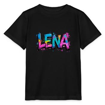 graffiti, letters, lena, illustration - Stanley/Stella MINI CREATOR Kids’ T-Shirt - black - Front - Mikhail (115cm)