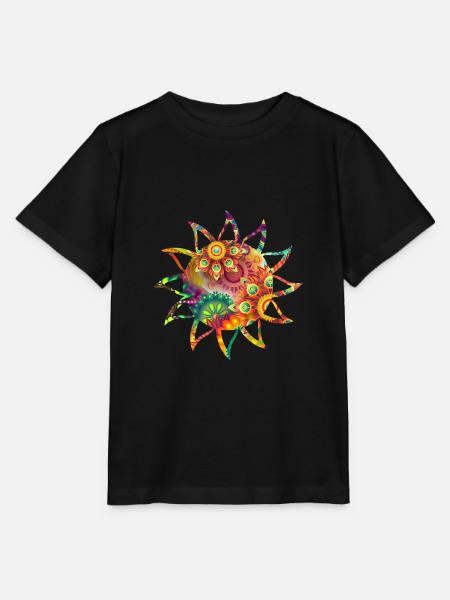 Sonne - Stanley/Stella Kinder T-Shirt MINI CREATOR - Schwarz