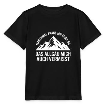 Je me demande si l’Allgäu ne me manque pas ! - T-shirt bio MINI CREATOR Stanley/Stella Enfant - noir - Devant - Mikhail (115cm)
