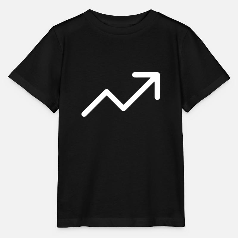 Stonks | Pfeil nach oben - Stanley/Stella Kinder T-Shirt MINI CREATOR  - Schwarz