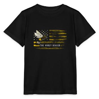 Biene Hummel Insekt Bienchen - Stanley/Stella Kinder T-Shirt MINI CREATOR  - Schwarz - Vorne - Mikhail (115cm)