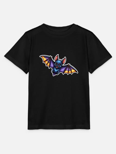 Fledermaus Neo Traditional - Stanley/Stella Kinder T-Shirt MINI CREATOR - Schwarz