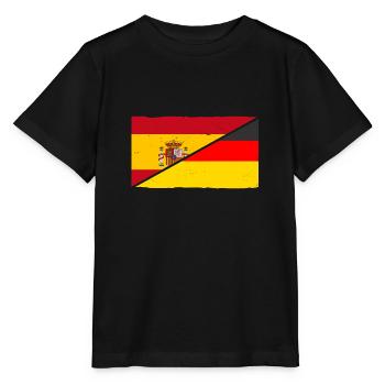 Spanier Deutschland Spanien - Stanley/Stella Kinder T-Shirt MINI CREATOR  - Schwarz - Vorne - Mikhail (115cm)