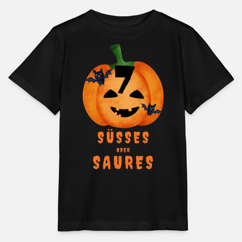 Suesses oder saures Geburtstagsshirt 7 Geburtstag - Stanley/Stella Kinder T-Shirt MINI CREATOR  - Schwarz