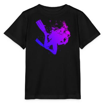 Damen Free Dive Diver Scuba Diver Taucher - Stanley/Stella Kinder T-Shirt MINI CREATOR  - Schwarz - Vorne - Mikhail (115cm)
