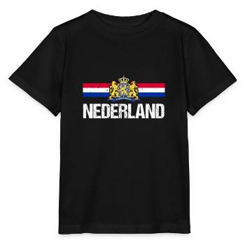 Pays-Bas Pays-Bas - T-shirt bio MINI CREATOR Stanley/Stella Enfant - noir - Devant - Mikhail (115cm)