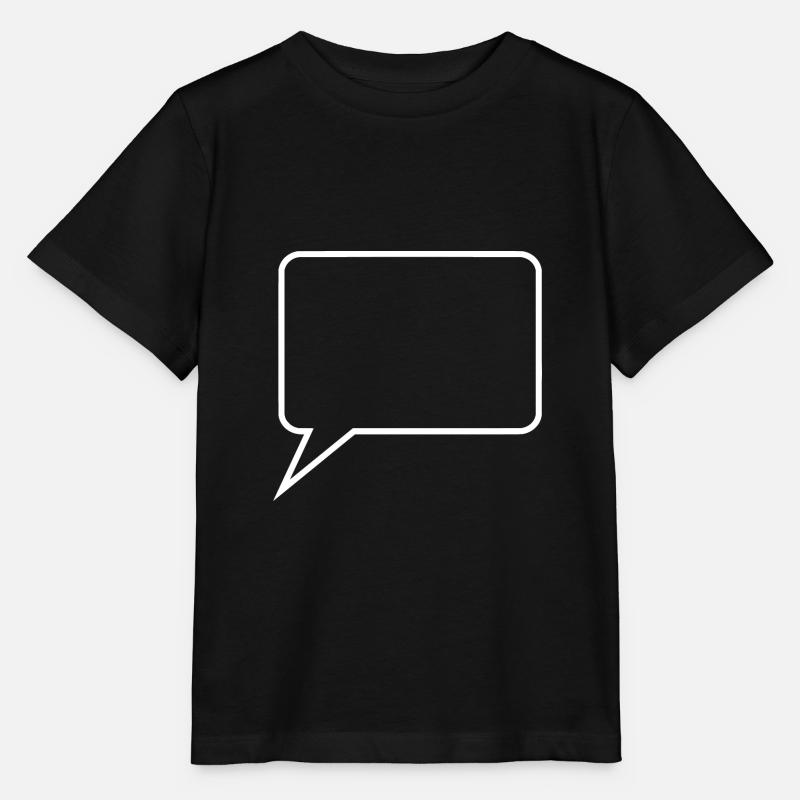 Personalize your own comic speech bubble - Stanley/Stella MINI CREATOR Kids’ T-Shirt - black