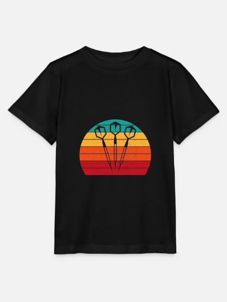 Wurfspieß Geschenk Spruch Darts - Stanley/Stella Kinder T-Shirt MINI CREATOR - Schwarz