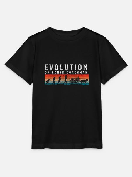 Pferdekutscher Pferd Ziel Kaltblüter - Stanley/Stella Kinder T-Shirt MINI CREATOR  - Schwarz