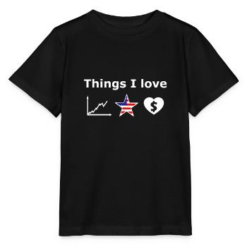 Le millionnaire boursier - T-shirt bio MINI CREATOR Stanley/Stella Enfant - noir - Devant - Mikhail (115cm)