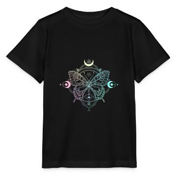 Pastel Goth Lune Goth papillon lune gothique - T-shirt bio MINI CREATOR Stanley/Stella Enfant - noir - Devant - Mikhail (115cm)