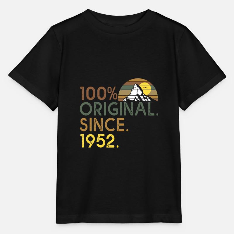 100 % original since 1952 anniversaire 70 ans - T-shirt bio MINI CREATOR Stanley/Stella Enfant - noir
