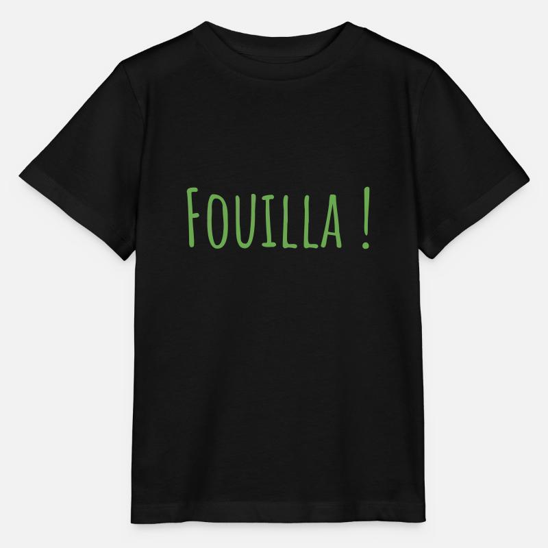 Fouilla vert - T-shirt bio MINI CREATOR Stanley/Stella Enfant - noir