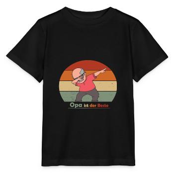 Opa ist der Beste - Stanley/Stella Kinder T-Shirt MINI CREATOR  - Schwarz - Vorne - Mikhail (115cm)
