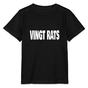 vingt rats - T-shirt bio MINI CREATOR Stanley/Stella Enfant - noir - Devant - Mikhail (115cm)