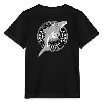 Whale Shark Hawaiian - Stanley/Stella MINI CREATOR Kids’ T-Shirt - black - Front - Mikhail (115cm)