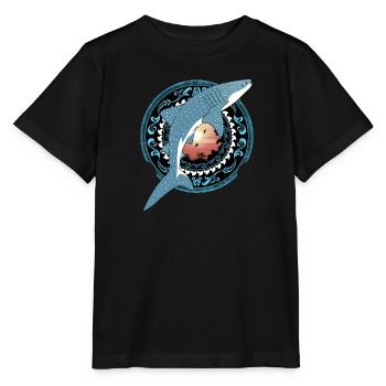 Whale Shark Hawaiian - Stanley/Stella MINI CREATOR Kids’ T-Shirt - black - Front - Mikhail (115cm)