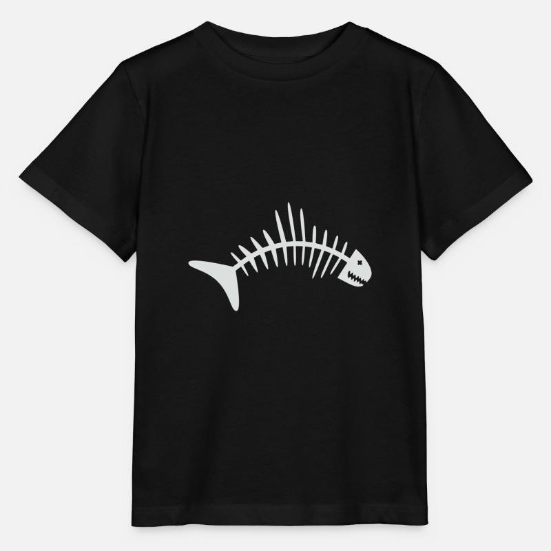 Os de poisson - T-shirt bio MINI CREATOR Stanley/Stella Enfant - noir