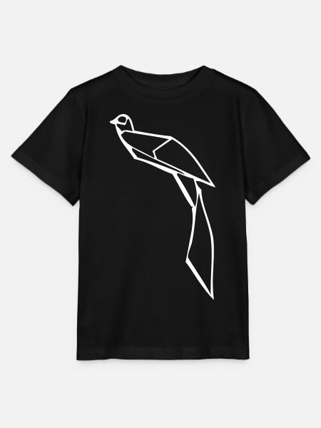 Fasan - Origami - Stanley/Stella Kinder T-Shirt MINI CREATOR - Schwarz