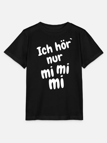 Ich hör` nur mi mi mi - Stanley/Stella Kinder T-Shirt MINI CREATOR - Schwarz