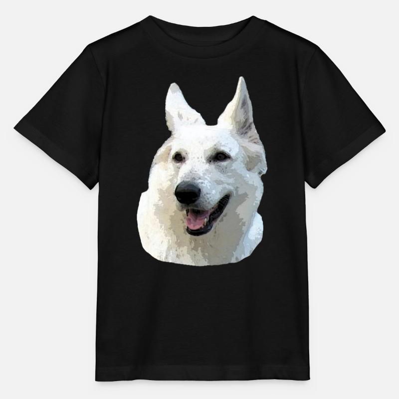 Weißer Schäferhund - Stanley/Stella Kinder T-Shirt MINI CREATOR  - Schwarz